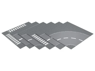 Lupilu Płytki konstrukcyjne Clippys 6 sztuk Ulica - Klocki - miniaturka - grafika 1