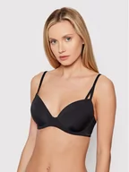 Biustonosze - Calvin Klein Underwear Biustonosz push-up 000QF6016E Czarny - miniaturka - grafika 1