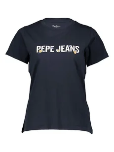 Pepe Jeans Koszulka w kolorze granatowym - Koszulki i topy damskie - miniaturka - grafika 1