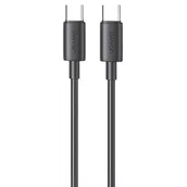 Kable USB - USAMS SJ711USB01 USB-C do USB-C 1m Czarny - miniaturka - grafika 1