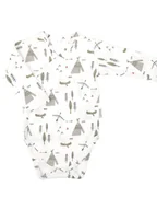 Body dla niemowląt - Chłopięce Body bawełniane długi rękaw Indiański Wzór biały, Nicol,r.62 - miniaturka - grafika 1