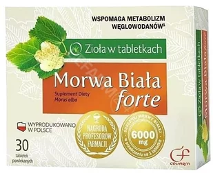 Colfarm Morwa biała forte 30 szt. - Leki dla diabetyków - miniaturka - grafika 1