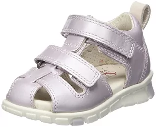 Buty dla dziewczynek - Ecco Dziewczęce sandały Mini Stride Fisher Violet Ice METALLIC, 19 EU, Fioletowy Ice Metallic, 19 EU - grafika 1
