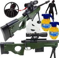 Zabawki militarne - tomdorix AWP Snajperka Karabin Wyborowy Na Kulki Air Soft Gun + 2x Granaty - miniaturka - grafika 1