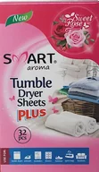 Środki do prania - Smart Aroma Chusteczki Zapachowe do Prania Sweet Rose 32szt. - miniaturka - grafika 1