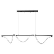 Lampy sufitowe - Lampa wisząca Serpente 55W czarna - wężyk splot 1157 - Decorativi - miniaturka - grafika 1