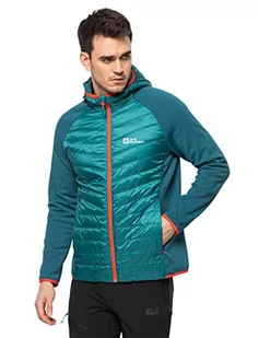 Jack Wolfskin Męska kurtka Routeburn Pro Hybrid, niebieska (Bay Blue), M - Kurtki męskie - miniaturka - grafika 1