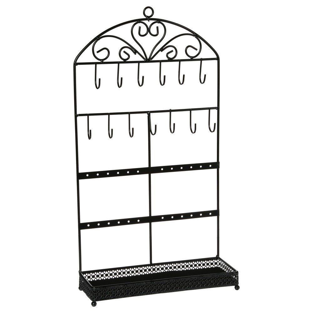 Stojak na biżuterię ATMOSPHERA, czarny, 8,5x23x42,5 cm