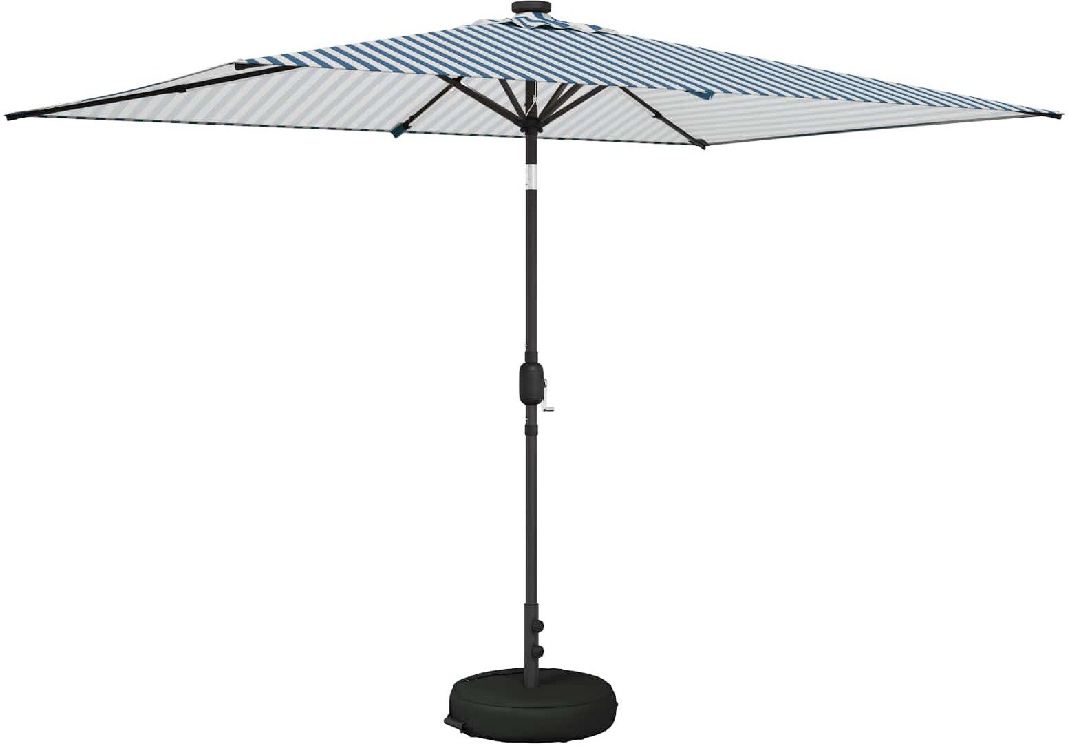vidaXL vidaXL Parasol ogrodowy z LED-owymi lampkami 200 x 300 cm Poliester