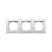 Wyłączniki światła i elektryczne - LEDart ELEKTRO - PLAST potrójna CARLA biały ELEKTRO - PLAST - miniaturka - grafika 1