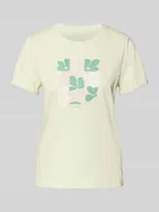 Koszulki i topy damskie - T-shirt o kroju regular fit z czystej bawełny - miniaturka - grafika 1