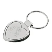 Breloki - Brelok do kluczy z grawerem artystycznie Serduszko - miniaturka - grafika 1