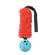 Zabawki dla psów - ZABAWKA dla psa APORT szarpak mop bungee z piłką ażurową - miniaturka - grafika 1