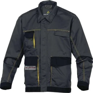 Delta Plus Bluza D-mach z poliestru(65%) i bawełny(35%) 245 g/m2 nadgarstki zap. na zatrzaski kol.czarno-czerwony roz. S CORP DMVESNRPT DMVESNRPT - Odzież robocza - miniaturka - grafika 1