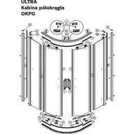 Akcesoria do armatury i ceramiki - Koło Ultra wózek zawieszki dolnej do kabiny A200137 - miniaturka - grafika 1