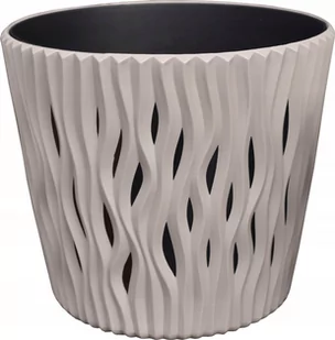 Prosperplast SANDY ROUND Doniczka 22,5 cm, mocca DSR220 - Donice - miniaturka - grafika 1