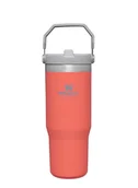 Kubki termiczne - Kubek termiczny Stanley IceFlow Flip Straw Tumbler 0,89 l - guava - miniaturka - grafika 1