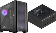 Obudowy komputerowe - Obudowa PREYON Obudowa PREYON Nest Windy+ Black + Zasilacz PREYON EAGLE POWER GOLD 750W - miniaturka - grafika 1