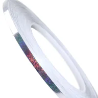 Scrapbooking - Taśma Ozdobna Samoprzylepna Srebrna Dekoracyjna 1Cm X 50M - miniaturka - grafika 1