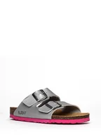 Klapki i japonki damskie - Bluebay Klapki "Aristote" w kolorze srebrnym - miniaturka - grafika 1