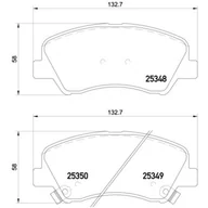 Klocki hamulcowe - Klocki hamulcowe - komplet BREMBO P 18 025X - miniaturka - grafika 1