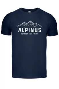 Koszulka męska T-shirt Alpinus Mountains granatowy - Koszulki sportowe męskie - miniaturka - grafika 1