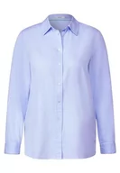 Bluzki damskie - Cecil Damska długa bluzka, Soft Real Blue, XL - miniaturka - grafika 1