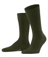 Skarpetki męskie - FALKE Mężczyźni Family M SO Zrównoważona Bawełna jednokolorowe 1 Para, Zielony (Artichoke 7436), 39-42 - miniaturka - grafika 1