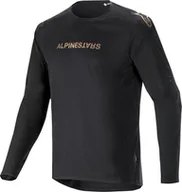 Koszulki męskie - Alpinestars Koszulka długi rękaw ALPINESTARS A-ARIA POLARTEC SWITCH LS JERSEY, Black Rozmiar: XL - miniaturka - grafika 1