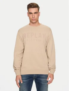 Replay Bluza M6975 .000.21842 Beżowy Regular Fit - Bluzy męskie - miniaturka - grafika 1
