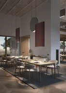 Lampy sufitowe - Okrągła, wisząca lampa Noren S/100 w ciemnoszarym kolorze z oświetleniem skierowanym w dół - miniaturka - grafika 1