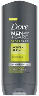 Dove Dove Men + Care żel pod prysznic do mycia ciała i twarzy Active Fresh 400ml - Żele pod prysznic dla mężczyzn - miniaturka - grafika 1