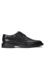 Półbuty męskie - Polo Ralph Lauren Półbuty Asher Derby Ds Dby 803945279002 Czarny - miniaturka - grafika 1