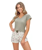 Piżamy damskie - Piżama MELISA SHORT - miniaturka - grafika 1