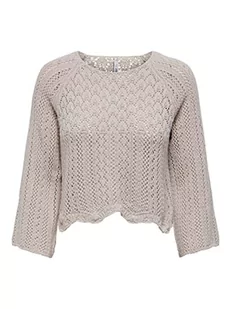 Bestseller A/S Damski sweter ONLNOLA Life 3/4 KNT NOOS, Feather Gray, XXL, szary (Feather Gray), XXL - Swetry damskie - miniaturka - grafika 1
