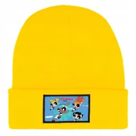 Czapki dla dzieci - Czapka Zimowa Dziecięca POWERPUFF GIRLS Kreskówki Prezent Wzory Żółta - miniaturka - grafika 1