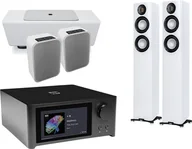 Kino domowe - NAD M10 V2 czarny + Carina FS247.4 biały + Pulse Flex 2i biały + Pulse Sub+ biały - miniaturka - grafika 1