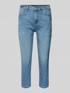 Spodnie damskie - Jeansy o kroju regular fit o długości 7/8 - miniaturka - grafika 1