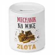 Skarbonki - Dla Mechanika Skarbonka na Urodziny na Prezent z Nadrukiem ze Zdjęciem + Opakowanie na prezent (wzór 01) - miniaturka - grafika 1