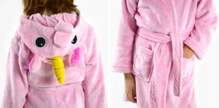 Szlafrok dziecięcy różowy jednorożec pegaz 104 - Moda i Uroda OUTLET - miniaturka - grafika 1