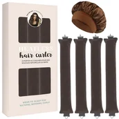 Wałki do włosów - TEMU Nowy zestaw 5 sztuk bezgrzewczych lokówek i czepka do kąpieli, twórz duże fale z lokówkami na , satynowe czepki do spania i akcesoria, - miniaturka - grafika 1