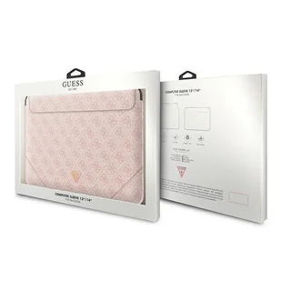 Guess Sleeve GUCS14P4TP 13/14" rożowy /pink 4G Uptown Triangle logo GUE001835-0 - Torby na laptopy - miniaturka - grafika 6