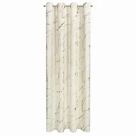 Zasłony - Zasłona welurowa 140x250 krem szampan na przelotkach Eurofirany - miniaturka - grafika 1