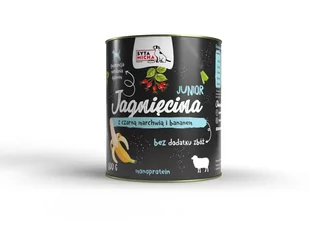 SYTA MICHA Karma mokra dla szczeniąt Jagnięcina z Czarną Marchwią 800g - Mokra karma dla psów - miniaturka - grafika 1
