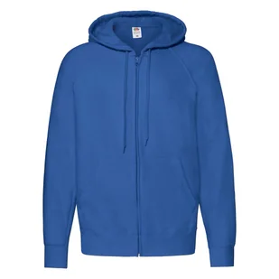 Bluza męska z kapturem i zamkiem Lightweight Fruit of the Loom - Niebieski S - Bluzy męskie - miniaturka - grafika 1