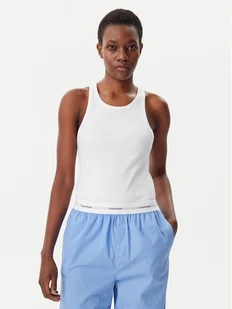 Calvin Klein Underwear Top LV00QS7492 Biały Slim Fit - Koszulki i topy damskie - miniaturka - grafika 1