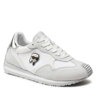 Sneakersy damskie - Sneakersy KARL LAGERFELD KL63930N Biały - miniaturka - grafika 1