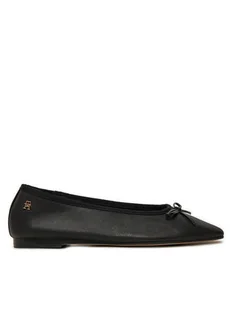 Tommy Hilfiger Baleriny Soft Leather FW0FW08355 Czarny - Baleriny - miniaturka - grafika 1