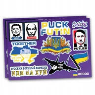 Scrapbooking - Naklejki Putin Ukraina Okręt Na Auto, Samochód, Motor Mix 10 Szt - miniaturka - grafika 1