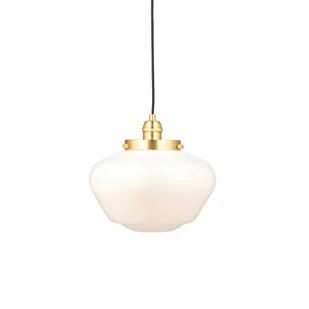 Złota wisząca lampa Glint z mlecznym kloszem - Lampy sufitowe - miniaturka - grafika 1